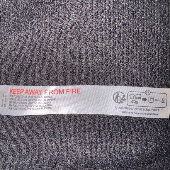 Free People FP Movement Size Large Women's Black/Grey Tunic Top Mock neck - Picture 8 of 11